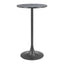 Mesa Alta para Bar - ZUO BITE - Varios Colores - Cubierta de MDF Símil Terrazo y Estructura de Acero con Recubrimiento en Polvo - Negro