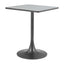 Mesa Bistró para Food Court - ZUO SPOT - Varios Colores - Cubierta de MDF Símil Terrazo y Estructura de Acero con Recubrimiento en Polvo - Gris y Negro