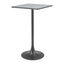 Mesa Alta para Bar - ZUO SPOT - Varios Colores - Cubierta de MDF Símil Terrazo y Estructura de Acero con Recubrimiento en Polvo - Gris y Negro