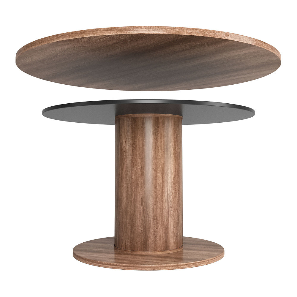 Mesa Comercial para Bistró - ZUO VAULT - Café - Cubierta de MDF Símil Madera y Estructura de MDF