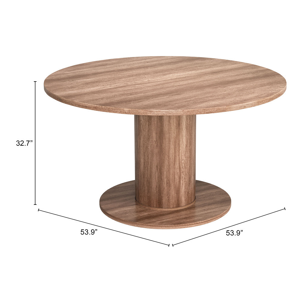 Mesa Comercial para Bistró - ZUO VAULT - Café - Cubierta de MDF Símil Madera y Estructura de MDF