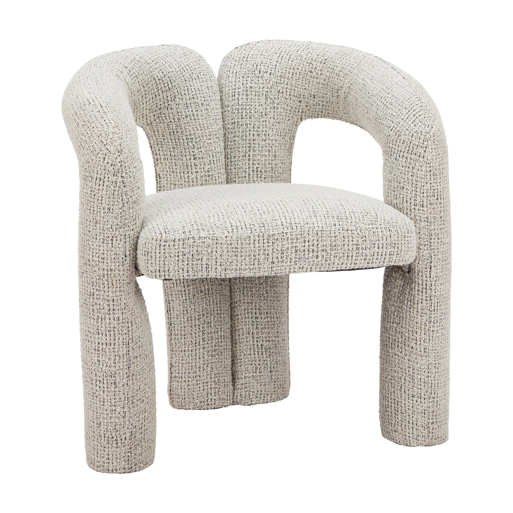 Silla Comercial para Food Court - ZUO BUIS - Gris - Asiento y Respaldo Tapizados en Tejido Texturizado