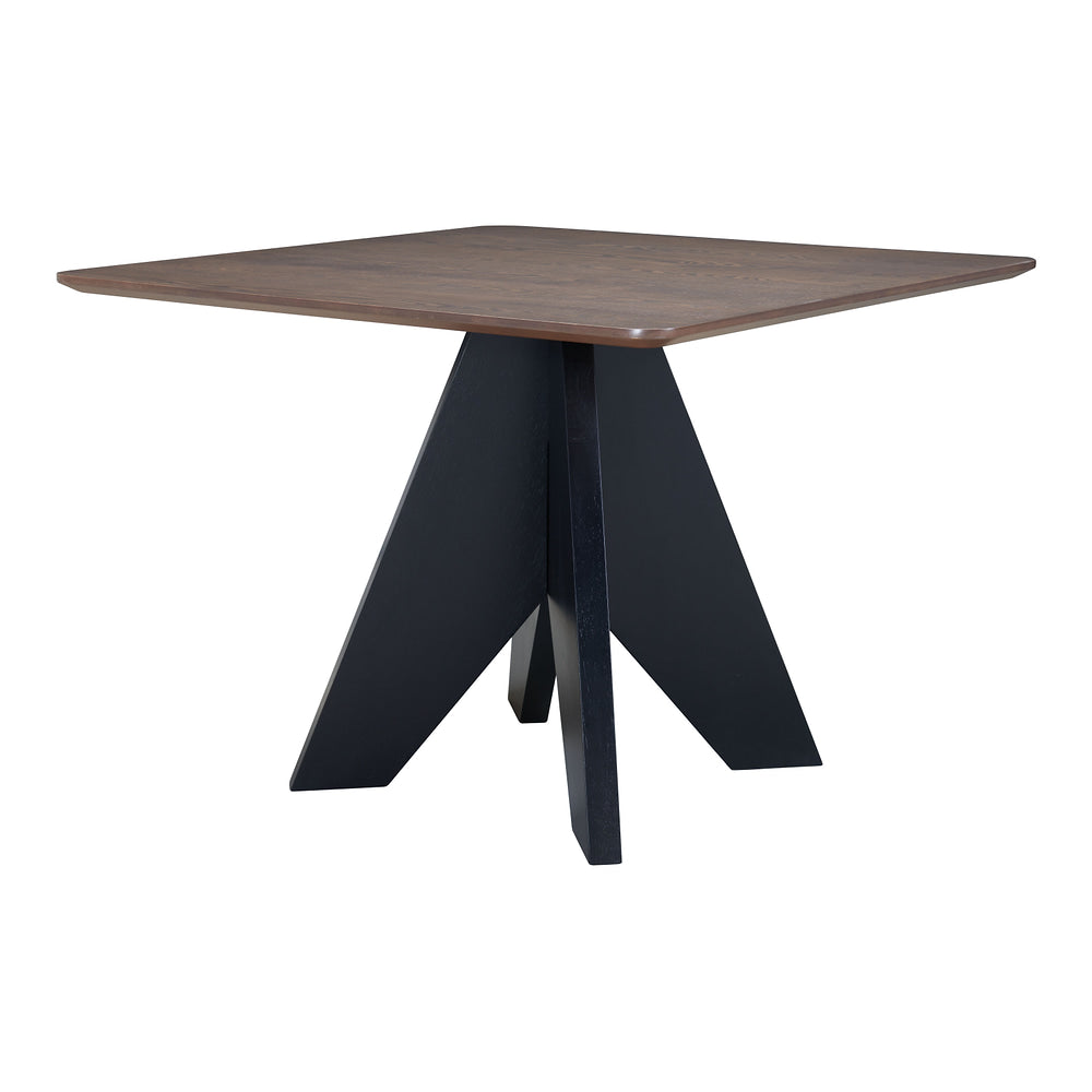 Mesa de Comedor para Restaurante - ZUO LISSE SQUARE - Espresso - Estructura y Cubierta en Madera de Hule