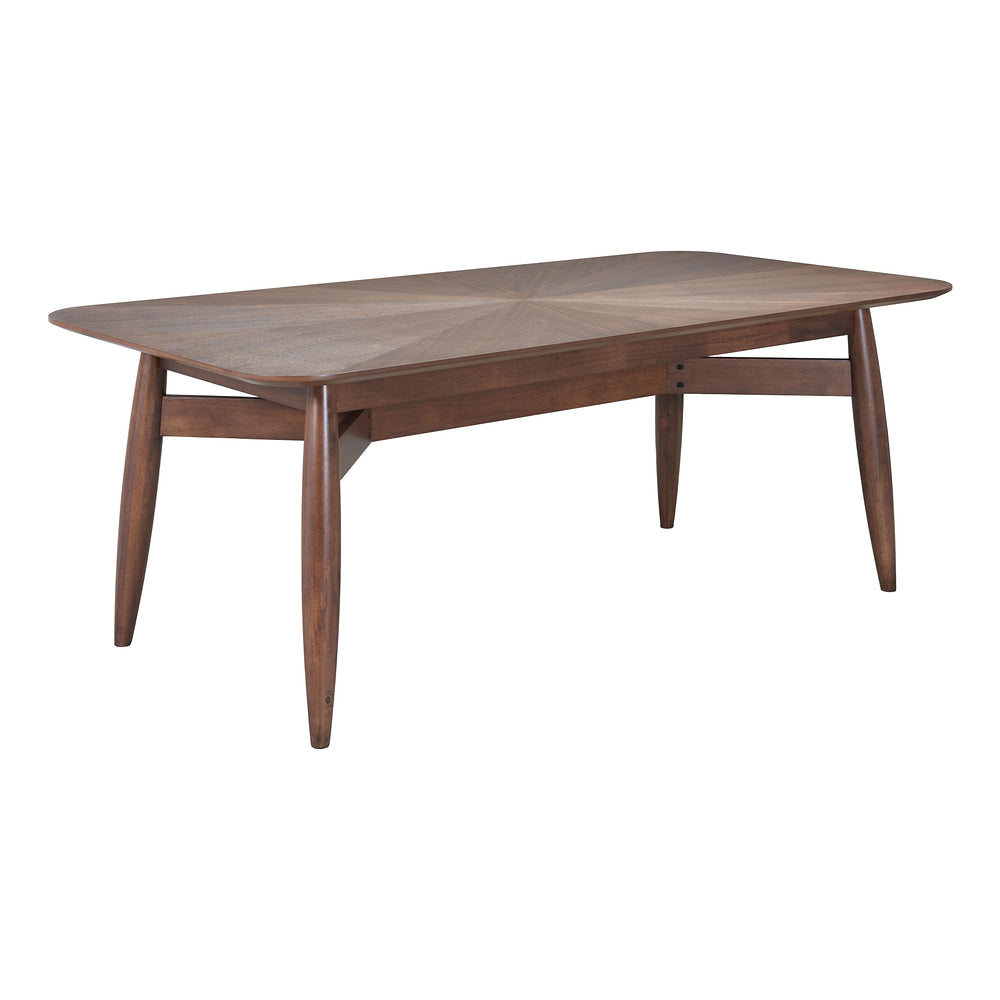 Mesa de Comedor para Cafetería - ZUO SILEA RECTANGULAR - Espresso - Estructura y Cubierta en Madera de Hule