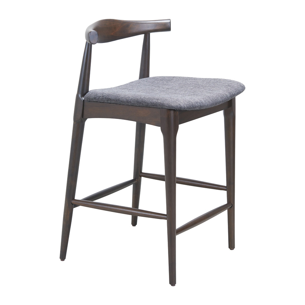 Banco Mostrador para Barra de Hotel - ZUO TUZKA - Varios Colores - Asiento y Respaldo Tapizados en Lino Sintético