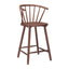 Banco Mostrador para Bistró - ZUO STENGER - Varios Colores - Asiento y Estructura en Madera de Hule Pintada - Nogal
