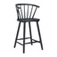 Banco Mostrador para Bistró - ZUO STENGER - Varios Colores - Asiento y Estructura en Madera de Hule Pintada - Negro