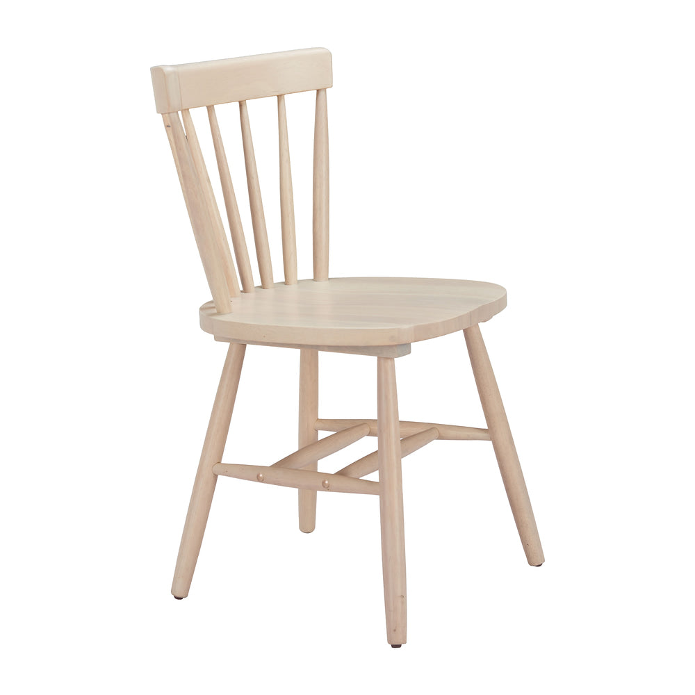 Silla Comercial para Desayunador - ZUO TYCE - Natural - Asiento y Estructura en Madera de Hule Decapada