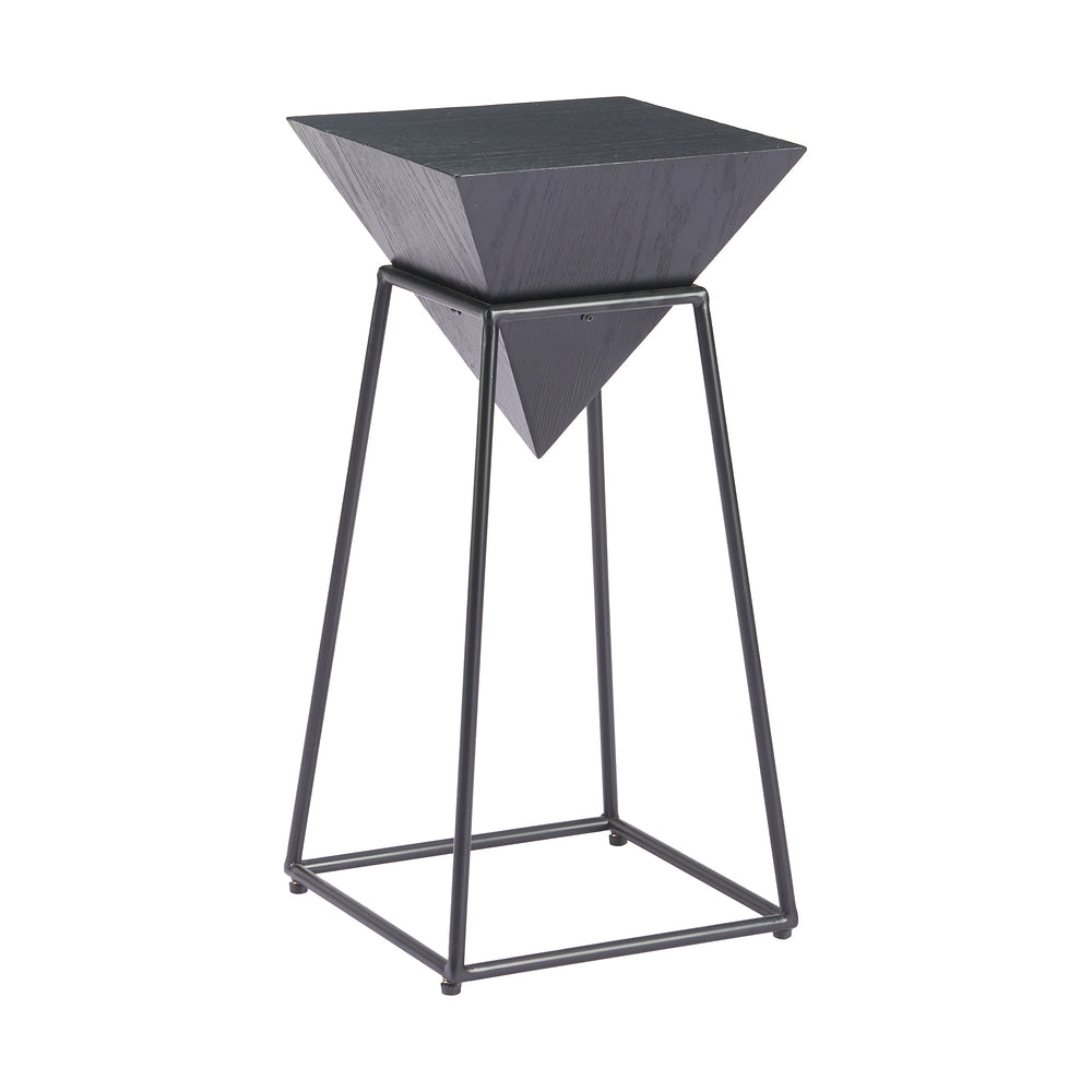 Mesa Auxiliar para Coworking - ZUO PIRA - Negro - Cubierta de MDF y Estructura de Acero con Recubrimiento en Polvo