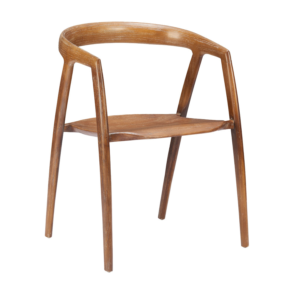 Silla Comercial para Comedor de Empresa - ZUO ZIRAN - Nogal - Asiento y Estructura en Madera de Olmo