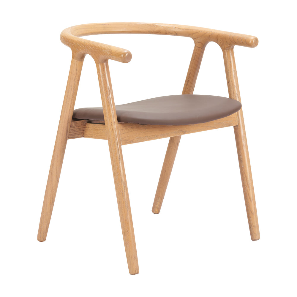 Silla Comercial para Cafetería - ZUO PEKER - Varios Colores - Asiento y Respaldo Tapizados en Piel Sintética