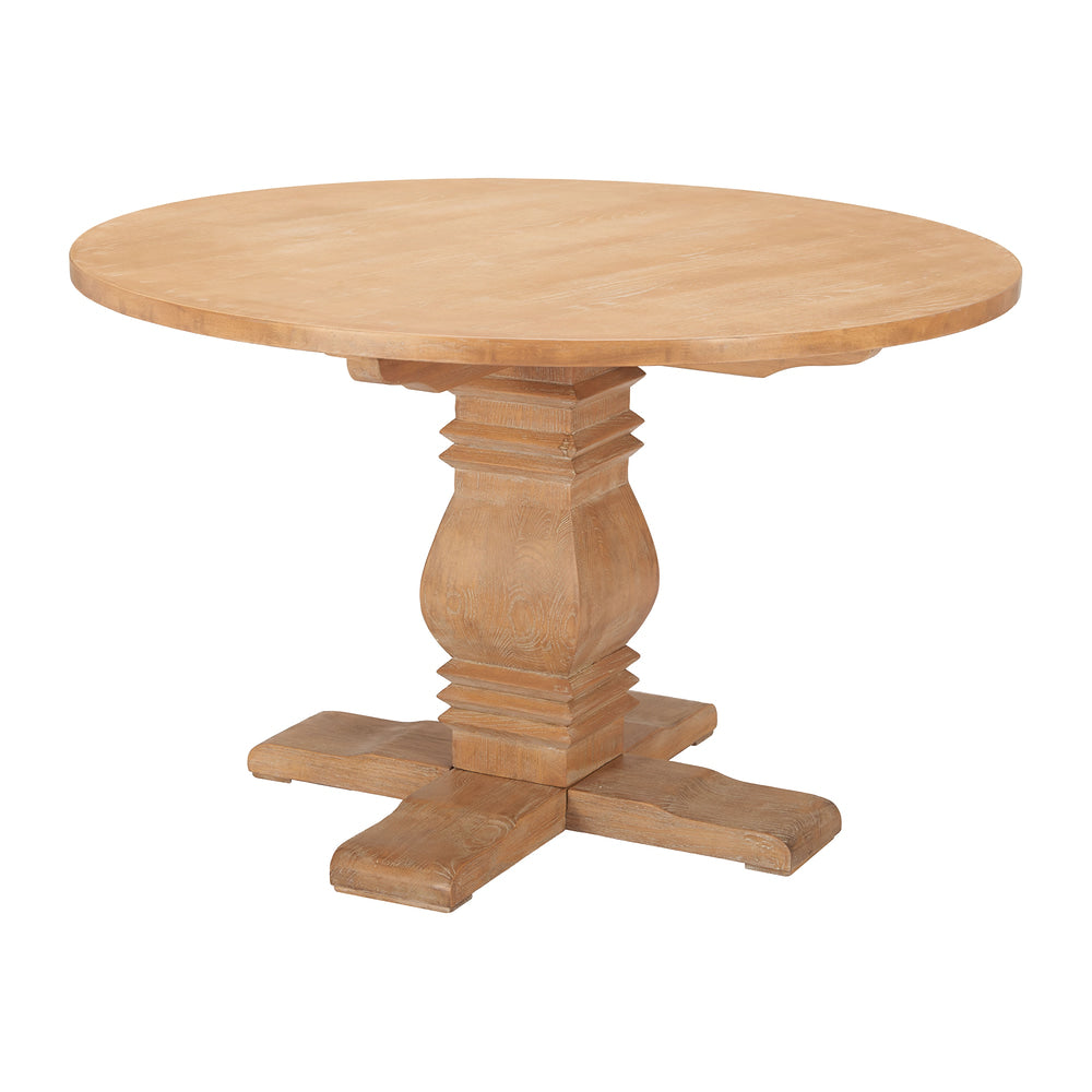 Mesa de Comedor para Cafetería - ZUO TABI - Café - Estructura y Cubierta en Olmo Macizo