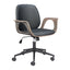 Silla de Oficina Secretarial para Consultorio - ZUO ALI - Varios Colores - Asiento y Respaldo Tapizados en Piel Sintética - Negro