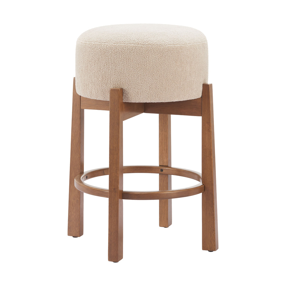 Banco Mostrador para Restaurante - ZUO NADE - Varios Colores - Asiento y Respaldo Tapizados en Tejido Texturizado