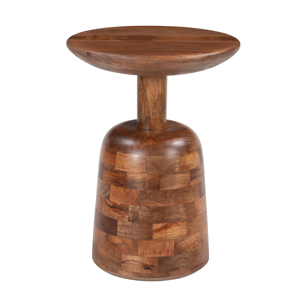 Mesa Auxiliar para Habitación de Hotel - ZUO KELK - Nogal - Estructura y Cubierta en Madera de Mango