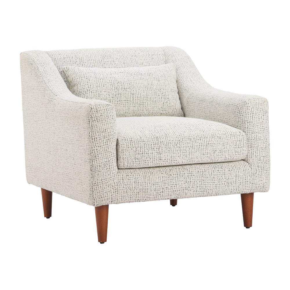 Sillón con Descansabrazos para Boutique - ZUO KOSELI - Gris Peltre - Asiento y Respaldo Tapizados en Tejido Texturizado