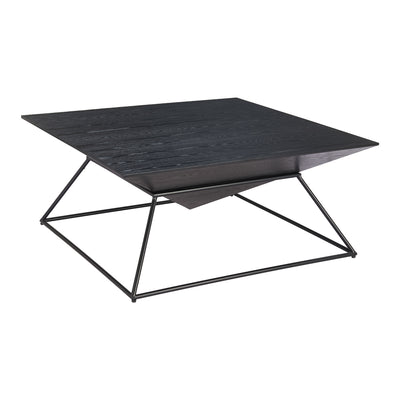 Mesa de Centro para Lobby de Hotel - ZUO PIRA - Negro - Cubierta de MDF y Estructura de Acero con Recubrimiento en Polvo