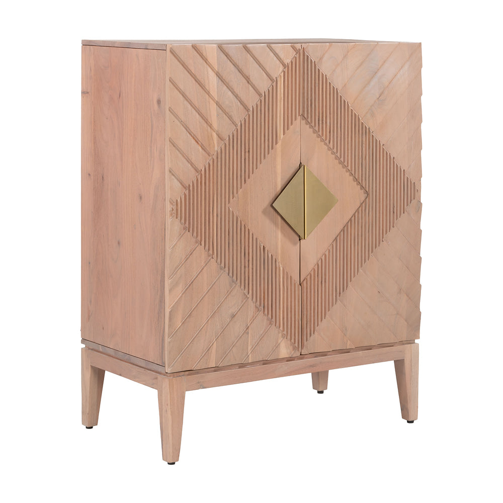 Gabinete para Consultorio - ZUO HIRA - Natural - Estructura y Cubierta en Acacia Maciza