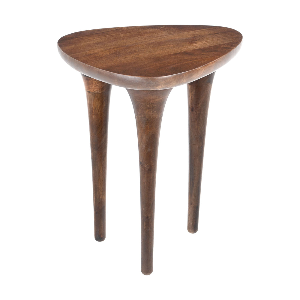 Mesa Auxiliar para Lounge - ZUO SPIKER - Nogal - Estructura y Cubierta en Madera de Mango