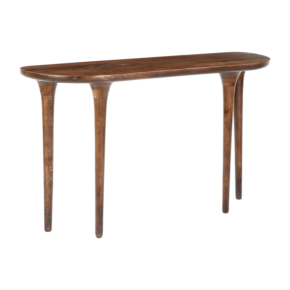 Mesa Consola para Lounge - ZUO SPIKER - Nogal - Estructura y Cubierta en Madera de Mango