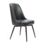Silla Comercial para Hotel - ZUO KEPPEL - Varios Colores - Asiento y Respaldo Tapizados en Piel Sintética - Negro