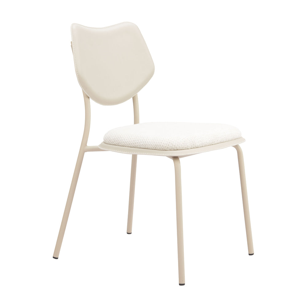 Silla Comercial para Salón de Eventos - ZUO ZEAL - Varios Colores - Asiento y Respaldo Tapizados en Piel Sintética