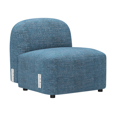 Silla Comercial para Desayunador - ZUO CLEO MIDDLE - Azul - Asiento y Respaldo Tapizados en Tejido Texturizado