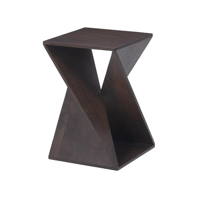 Mesa Decorativa para Lobby de Hotel - ZUO ALBA - Nogal - Cubierta de Mango Macizo Laminado y Estructura de Mango Macizo