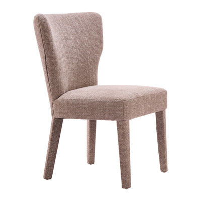 Silla Comercial para Food Court - ZUO PERIDOT - Taupe - Asiento y Respaldo Tapizados en Tejido Texturizado