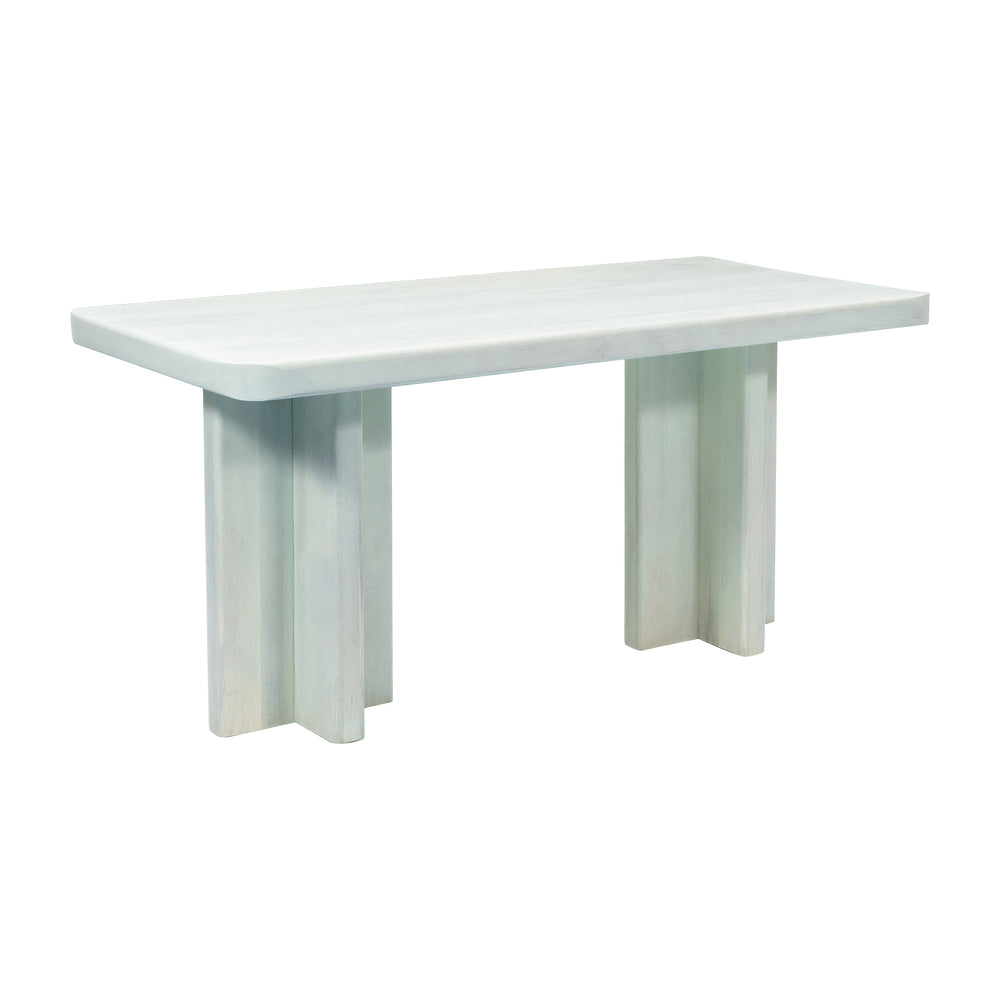 Escritorio para Recepción - ZUO MINTTU - Verde - Estructura y Cubierta en Madera de Mango