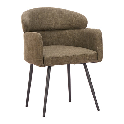 Silla Comercial para Cafetería - ZUO MUSGO - Verde - Asiento y Respaldo Tapizados en Lino Sintético