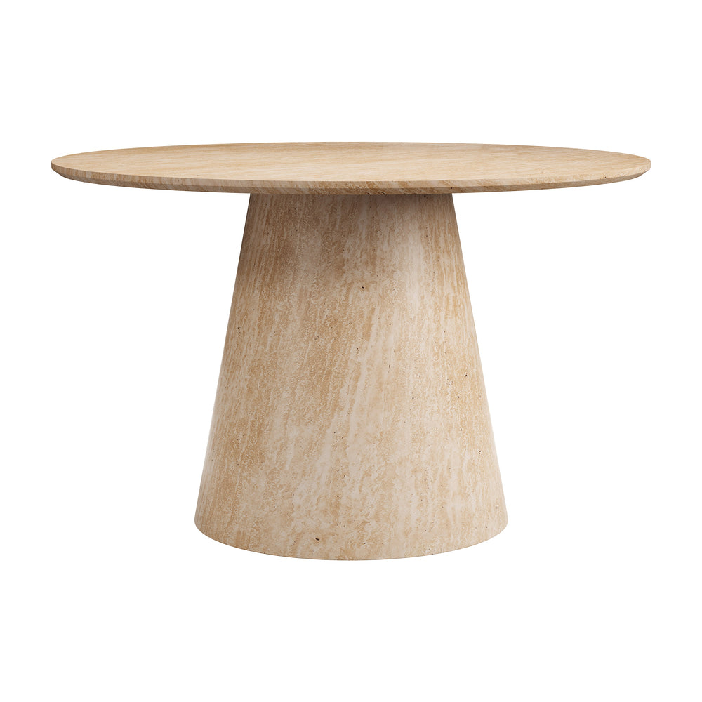Mesa de Comedor para Salón de Eventos - ZUO LEGNO - Natural - Cubierta de MDF Símil Travertino y Estructura de MDF