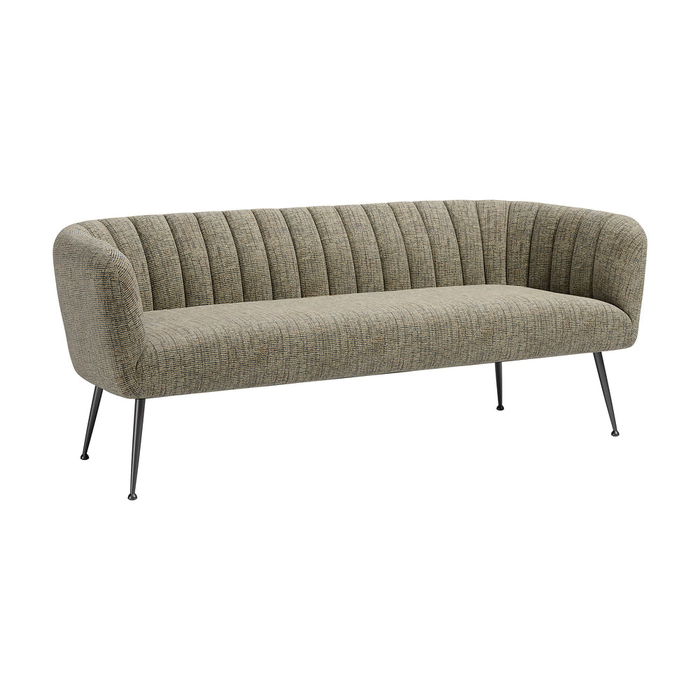Sofá para Consultorio 3 Plazas - ZUO DECO - Verde Tweed - Asiento y Respaldo Tapizados