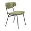 Silla Comercial para Food Court - ZUO CHARON - Varios Colores - Asiento y Respaldo Tapizados en Piel Sintética - Verde