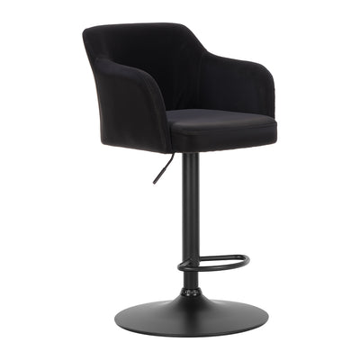 Banco Alto para Pub - ZUO PRESCOTT - Varios Colores - Asiento y Respaldo Tapizados en Piel Sintética - Negro