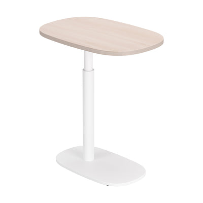 Mesa Auxiliar para Sala de Espera - ZUO BUDDY - Varios Colores - Cubierta de Chapa de Madera Madera de Ingeniería y Estructura de Acero con Recubrimiento en Polvo - Natural y Blanco