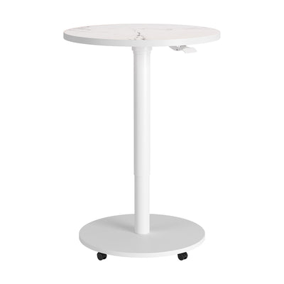 Mesa Alta para Pub - ZUO MULE - Varios Colores - Cubierta de Madera de Ingeniería Símil Mármol y Estructura de Acero con Recubrimiento en Polvo - Blanco
