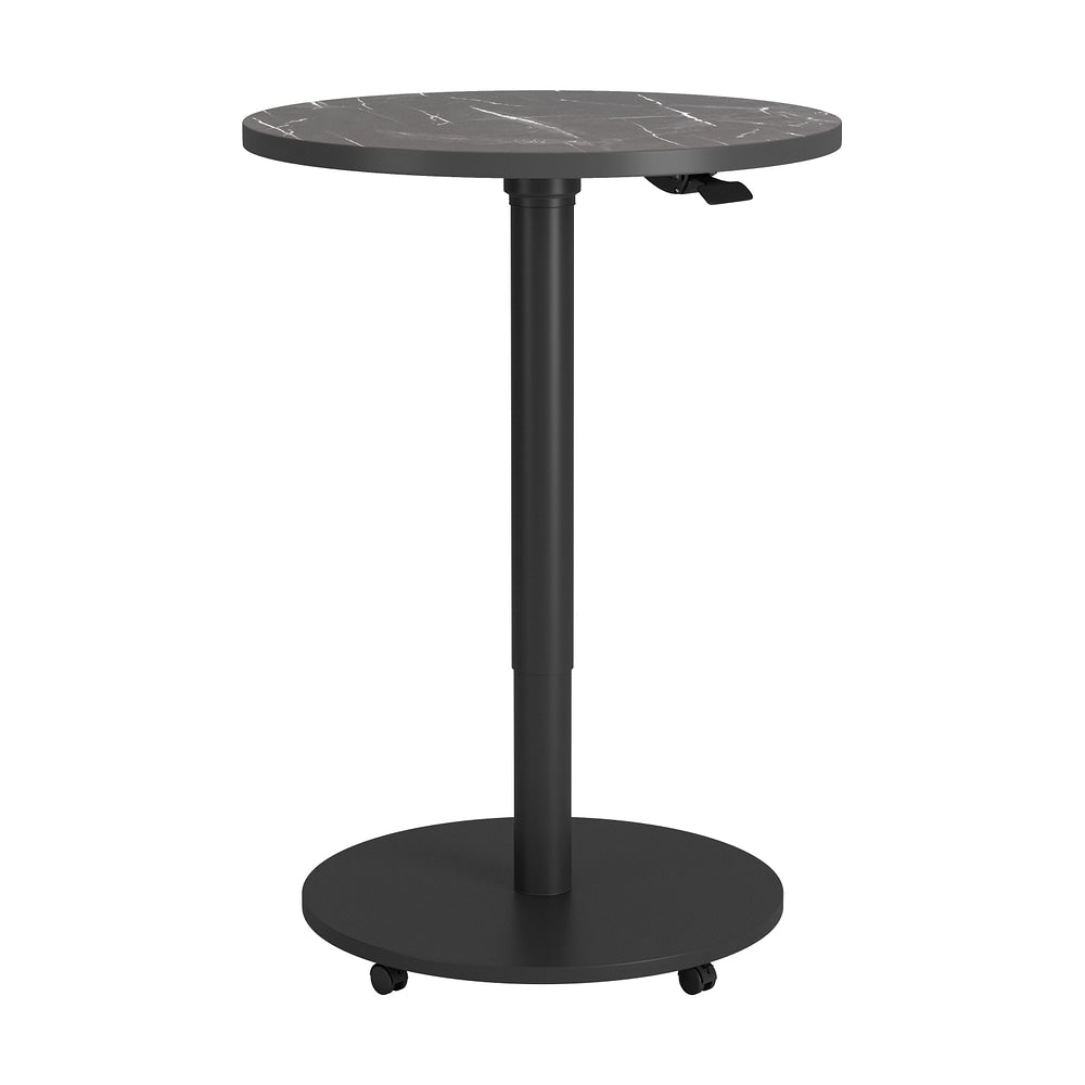 Mesa Alta para Pub - ZUO MULE - Varios Colores - Cubierta de Madera de Ingeniería Símil Mármol y Estructura de Acero con Recubrimiento en Polvo - Negro