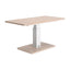 Mesa de Comedor para Salón de Eventos - ZUO BRULE - Varios Colores - Cubierta de Chapa de Madera Madera de Ingeniería y Estructura de Acero con Recubrimiento en Polvo - Natural