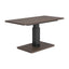 Mesa de Comedor para Salón de Eventos - ZUO BRULE - Varios Colores - Cubierta de Chapa de Madera Madera de Ingeniería y Estructura de Acero con Recubrimiento en Polvo - Nogal