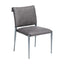 Silla Comercial para Desayunador - ZUO FREESIA - Varios Colores - Asiento y Respaldo Tapizados en Piel Sintética - Gris Carbón