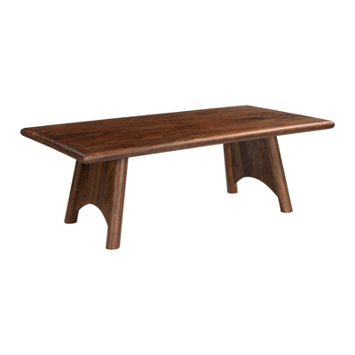 Mesa de Centro para Habitación de Hotel - ZUO HECATE - Nogal - Estructura y Cubierta en Mango Macizo