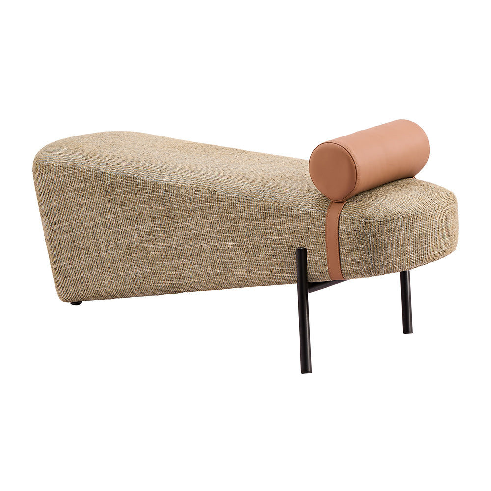 Banca para Pasillo 1 Plaza - ZUO HESTIA - Multicolor - Asiento y Respaldo Tapizados en Piel Sintética
