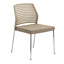 Silla Comercial con Respaldo Flexible para Restaurante - INFINITI HALL 100-05100 - Varios Colores - Asiento Tapizado con 4 Patas en Acero Gris o Cromo