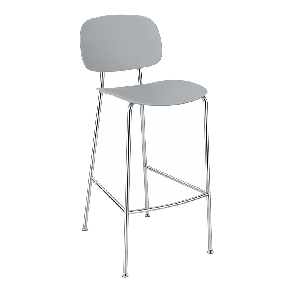 Banco Bajo para Bistró - INFINITI TONDINA POP - Varios Colores - Asiento y Respaldo en Polipropileno
