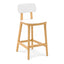 Banco Alto para Bar - INFINITI PORTA VENEZIA - Varios Colores - Asiento y Respaldo en Polipropileno Base de Madera