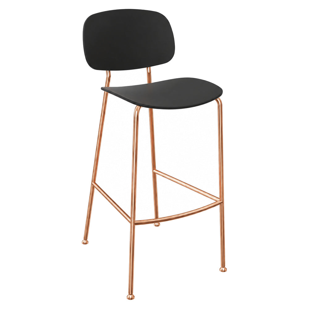 Banco Alto para Bar - INFINITI TONDINA POP - Varios Colores - Asiento y Respaldo en Polipropileno