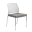 Silla Comercial con Respaldo Flexible para Restaurante - INFINITI HALL 100-05100 - Varios Colores - Asiento Tapizado con 4 Patas en Acero Gris o Cromo