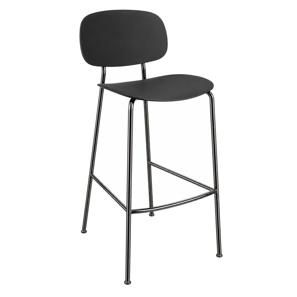 Banco Bajo para Bistró - INFINITI TONDINA POP - Varios Colores - Asiento y Respaldo en Polipropileno