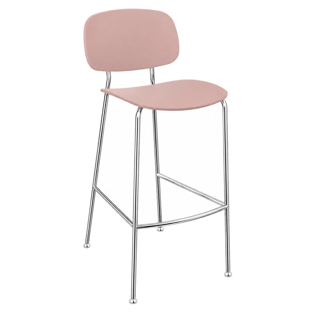 Banco Alto para Bar - INFINITI TONDINA POP - Varios Colores - Asiento y Respaldo en Polipropileno